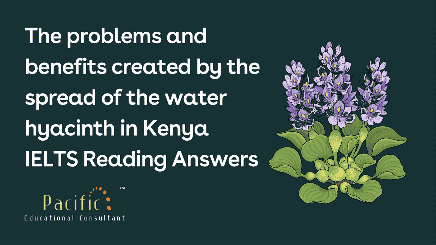 The Problems and Benefits Created by the Spread of the Water Hyacinth in Kenya — IELTS Reading Answers